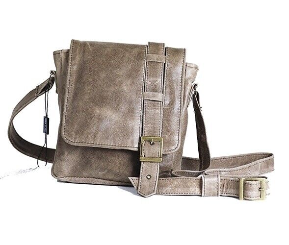 BORSELLO A TRACOLLA DA UOMO IN PELLE , GIO MINI BROWN