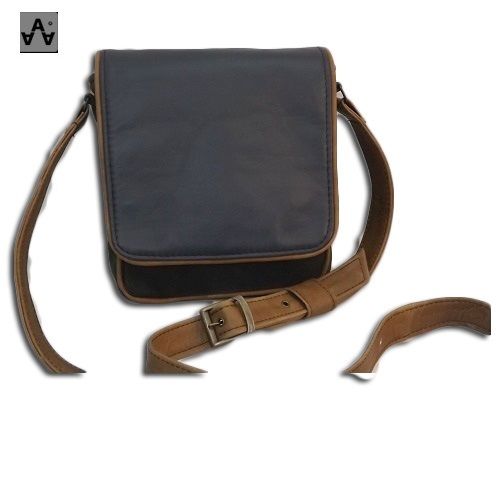 Bolsa de Hombro de Piel para Hombre, Modelo: Jue Mini Bicolor