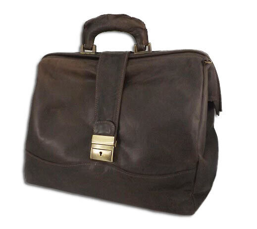 BORSA DA MEDICO IN PELLE CON TASCA POSTERIORE, MOD: BORSA VIAREGGIO-MORO