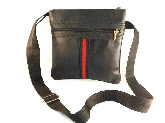 BEUTELMANN KALBSLEDER UND EINSÄTZE AUS LEDER, MOD: TASCHE 916 - BLACK