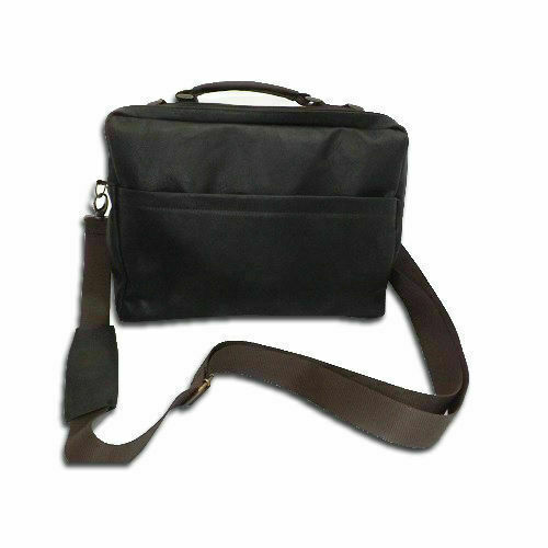 MEN'S SHOULDER BAG IN REAL LEATHER WITH HANDLE - BAG 020 VINTAGE