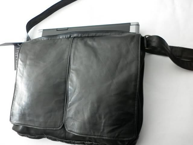 BORSA PORTA NOTEBOOK E DOCUMENTI NUOVA IN PELLE MOD DANNY-NERO