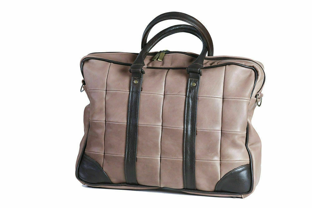 MEN'S TRAVEL TRAVEL BAG IN ECHTEM LEDER. MOD: SCAK-LIGHT BROWN / T.MOR