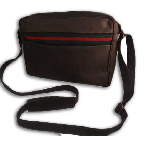 Leather Messenger Bag Brown Vintage, Mod. - Throat-Vintage