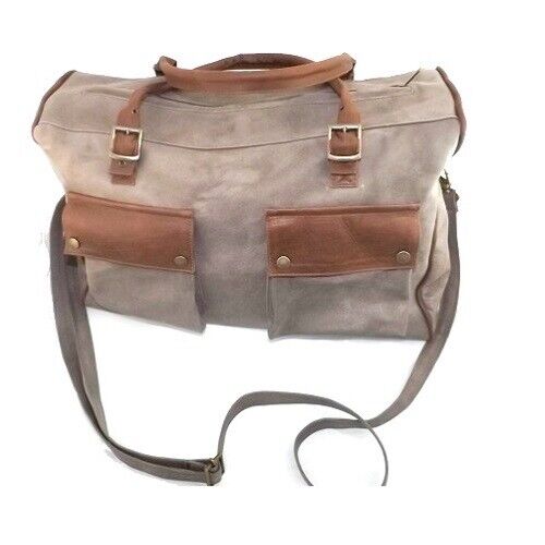 BORSONE DA VIAGGIO IN VERA PELLE NABUCATA, MOD: BELST - NUBUCK