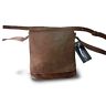 Bolso Artesanal Hombro de Cuero Genuino Nobuck, Modelo: Viejo Joven Estilo