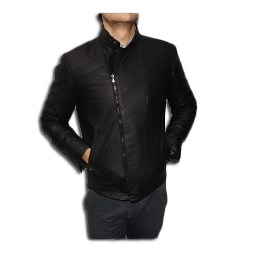 GIACCA ARTIGIANALE DA UOMO, MOD: GIUBBINO IN PELLE - MOD: GOMORRA-NERO