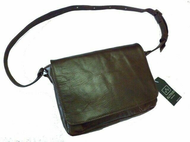 MEN'S SHOULDER BAG IN REAL LEATHER, MOD: GIO RIDOTTO-MORO