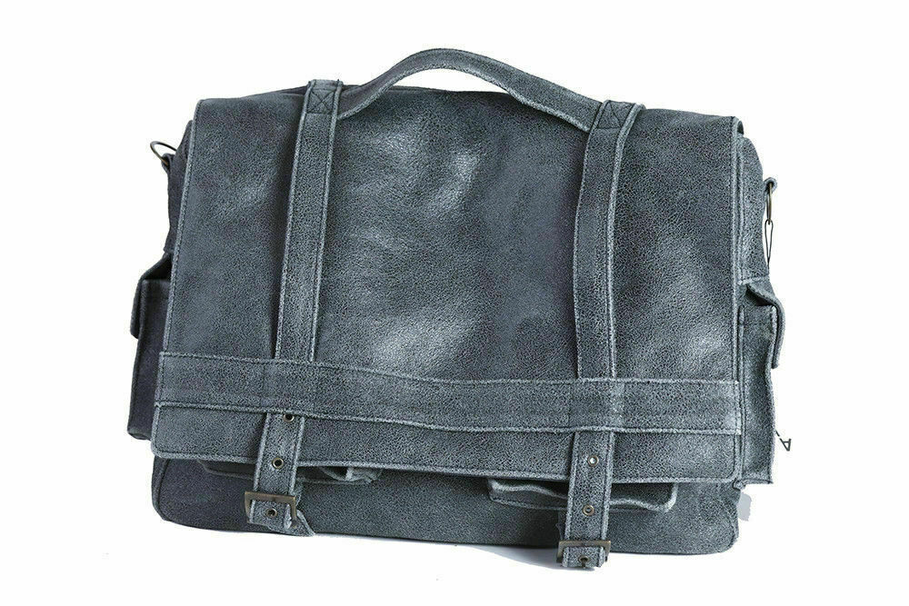 TRAVEL BAGS REAL LEATHER CRAFTSMANSHIP, MOD: GASTONE - GRAY