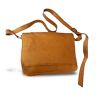 Bolso Bandolera Hombre de Piel Auténtica Color Cuero Claro, Modelo: Jue-Des