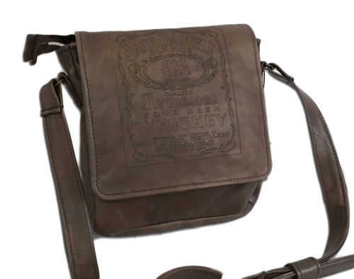 SHOULDER BAG MEN'S BROWN LEATHER MOD: THU-NUBUCK OLD JACK