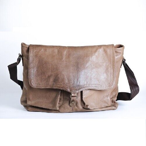 BORSA A TRACOLLA UOMO MESSENGER  PELLE, MOD: OLIVER  VITELLO