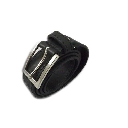 Cintura in vero cuoio nero mod : Sport graffio