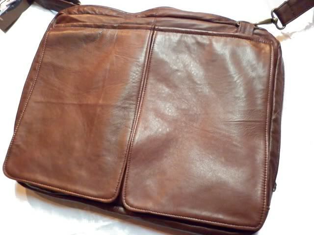 BORSA PORTA NOTEBOOK E DOCUMENTI NUOVA IN PELLE AMARANTO
