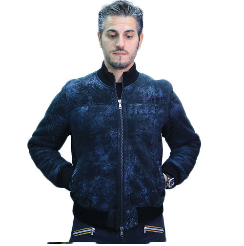 Chaqueta en Abrigo de Piel Hombre, Manchas Mod: Bristol