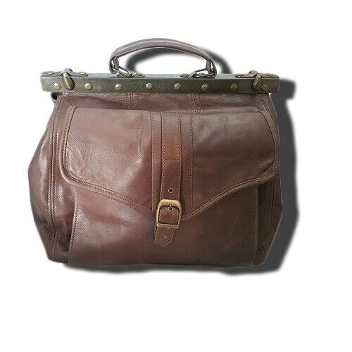 BORSA DA MEDICO IN VERA PELLE,VERO ARTIGIANATO MADE IN ITALY MOD.MEDICO016