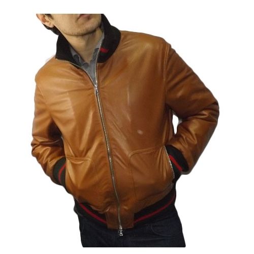 Jacke Handwerklich Men, Mod: Jacke aus Leder - Goliv 012 Brown