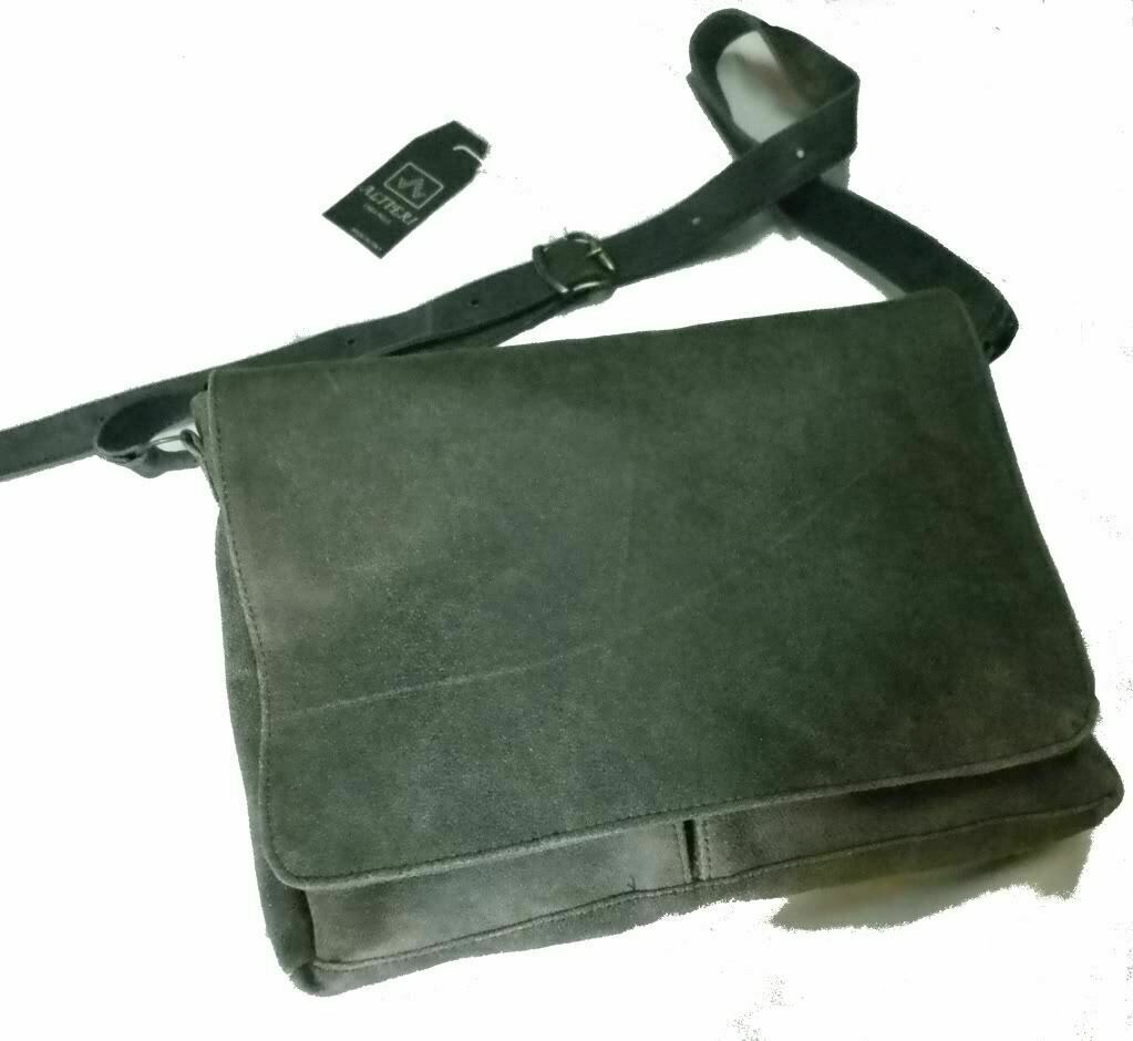 HANDMADE CALF LEATHER BAG FOR MAN, MOD: TOMAS - ICE