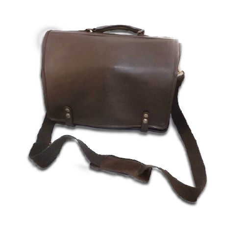 Bolso Bandolera Profesional Piel Auténtica - 05 Mod: Manager Marrón Oscuro