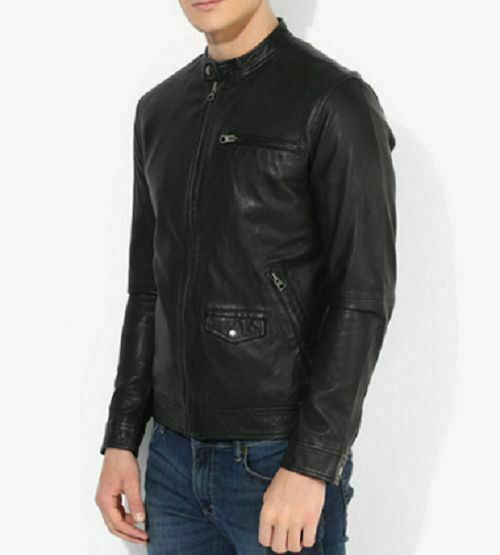 ARTISAN MEN'S JACKET, MOD: LEATHER JACKET - MOD MARTIN-BLACK