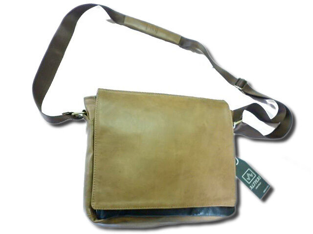 BORSELLO UOMO IN PELLE STILE MESSENGER PORTA IPAD/TABLET, MOD: YORK