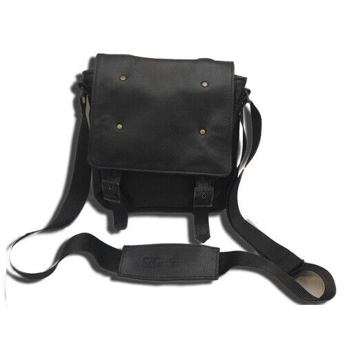 BORSELLO A TRACOLLA UOMO IN VITELLO NERO STAFF-MINI-BELST