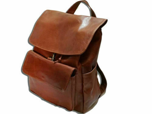 BACKPACK BACKPACK IN GENUINE LEATHER ITALIAN CRAFTS MOD; GABRIEL