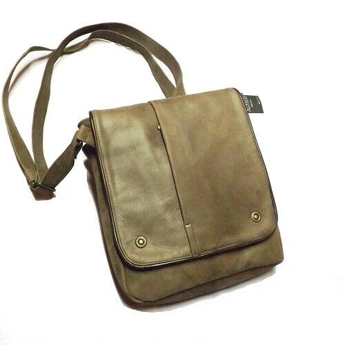 BORSELLO A TRACOLLA IN VERA PELLE PORTA TABLET, MOD: GEKO - VINTAGE NABUCATO