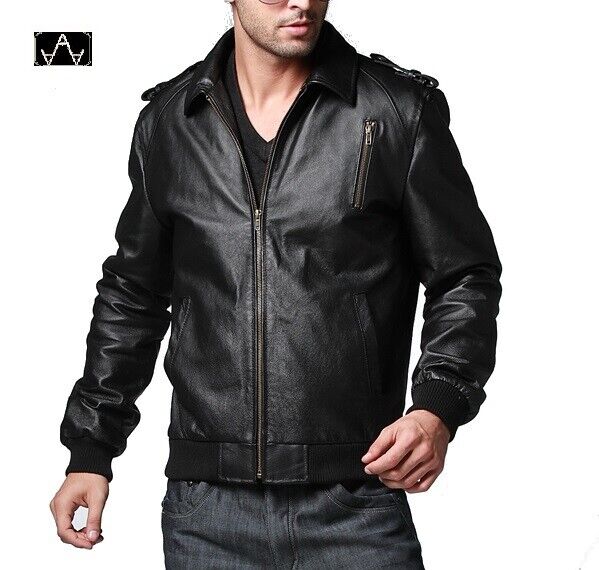 GIUBBOTTO DA UOMO ARTIGIANALE, MOD: GIUBBINO IN PELLE - BOMBER 013