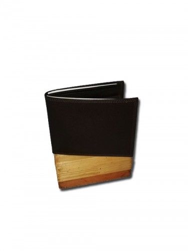 Leather Wallet Man Brown Mod. Ginobis Dark Brown