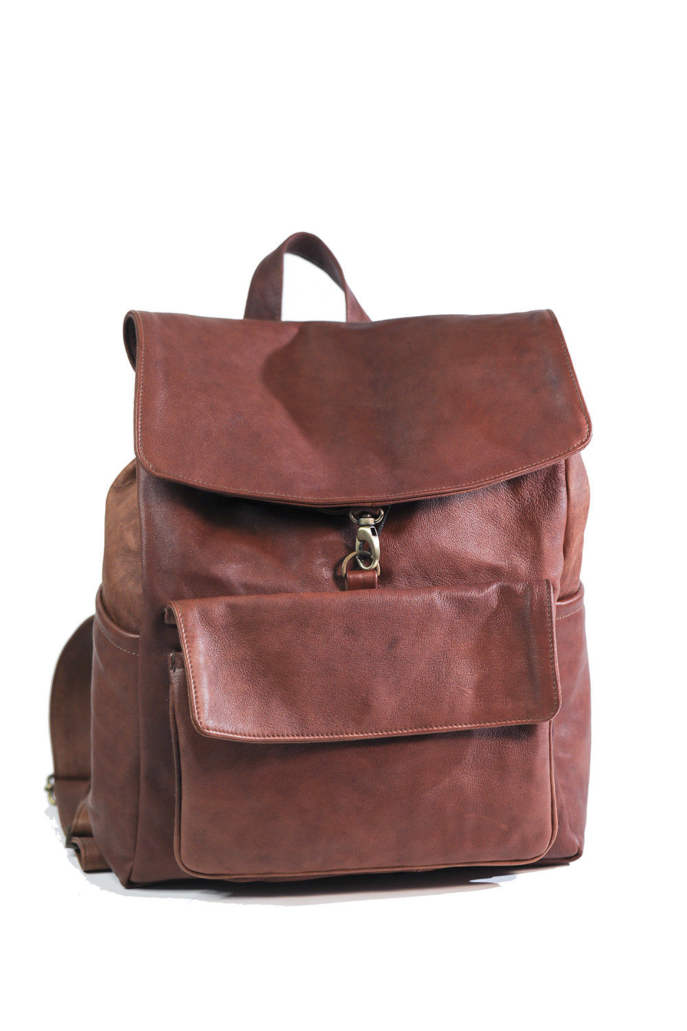 ZAINO BACKPACK  IN VERA PELLE ARTIGIANATO ITALIANO MOD; GABRIEL NABUCATO