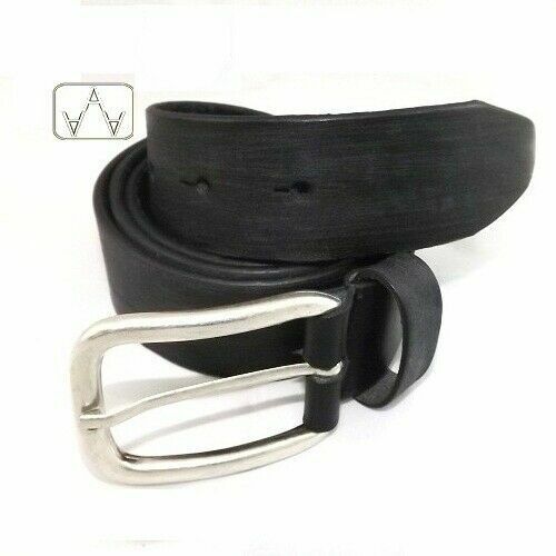 Cinturón de cuero negro real mod: SCRATCH - NEGRO