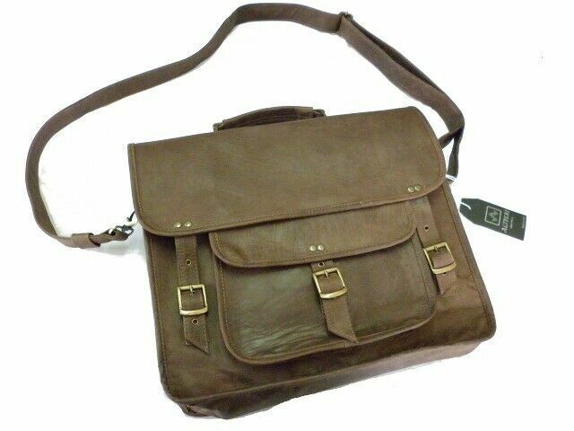 MEN'S MESSENGER STYLE BAG IN REAL LEATHER, MOD: FABIAN -VINTAGE NABUCATO