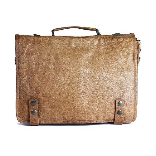 BORSA TRACOLLA PROFESSIONALE VERA PELLE -  PROFESSIONAL RUGGINE MARTELLATA