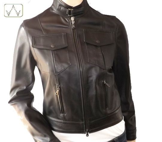 Jacket Women's Genuine Leather, Mod. : Jacket Leather - Laura 013