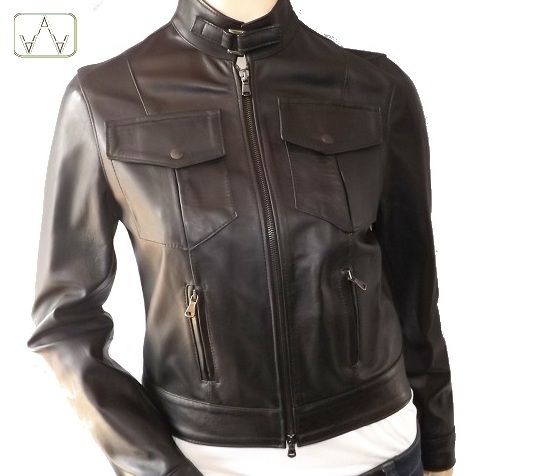 Veste de Femme Véritable Cuir, Modèle: Veste en Cuir - Laura 013