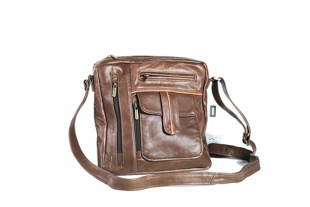 GENUINE LEATHER CROSSBODY BAG FULAP IPAD / TABLET HOLDER, MOD: DIA-MULTITAS