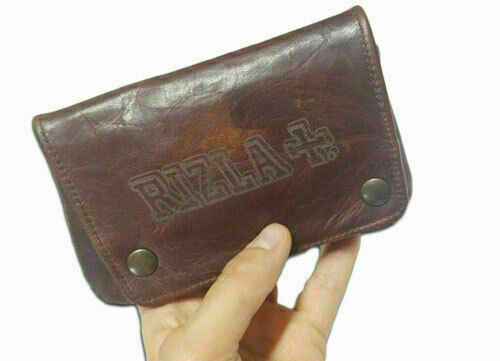 TOBACCO HOLDER IN LEATHER PAPER HOLDER AND TOBACCO BAG - RIZOL MODEL 2