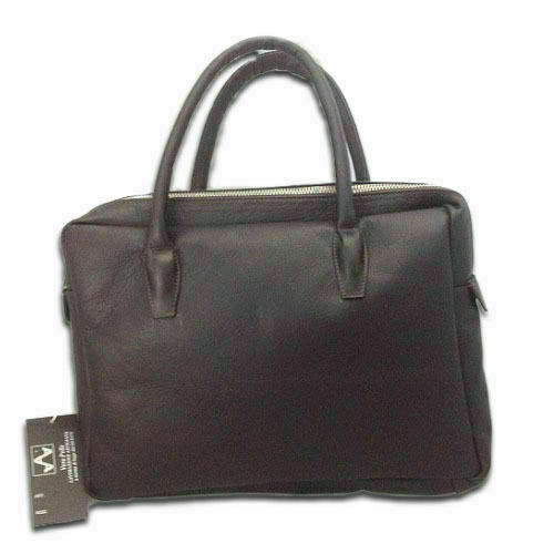 DOCUMENT BAG IN REAL BLACK CALF LEATHER MOD PIERO016
