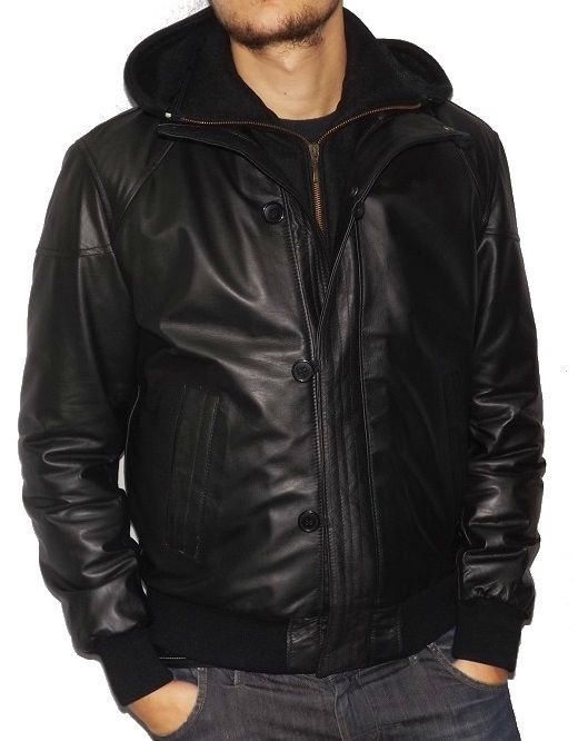 Man Jacket Artisan, Mod. : Jacket Genuine Leather - Josef-Hood