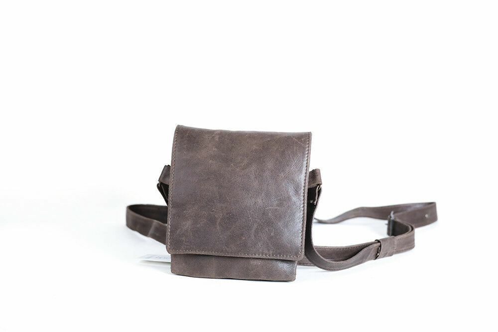 BORSELLO A TRACOLLA DA UOMO IN VERA PELLE, MOD: ALEX MINI - VINTAGE NABUCAT