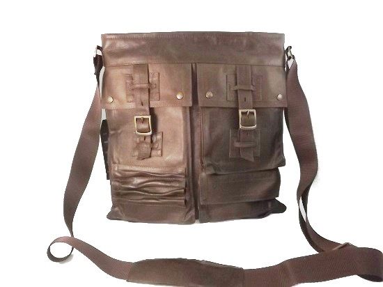 Man Shoulder Bag Purse Genuine Leather Veal, Mod. : Best 012 - Nabucato Vintage