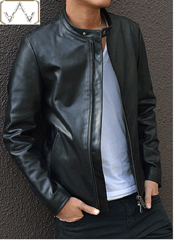 GIACCA UOMO IN PELLE ARTIGIANALE, MOD: GIUBBINO IN VERA PELLE MOD EDIMBURGO-NERO