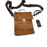 Shoulder Bag Genuine Leather Men's Brown , Mod. : Shoulder Bag - Capri