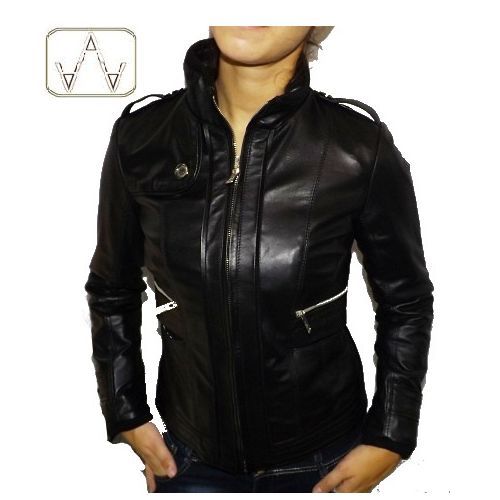 Chaqueta Artesanal de Mujer, Modelo: Chaqueta de Piel Auténtica - Modelo Btn