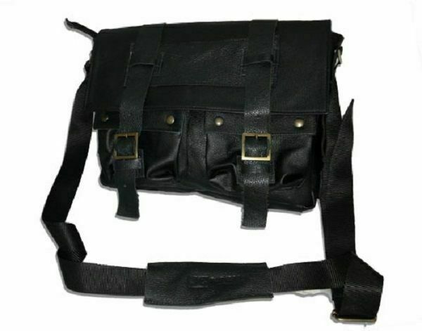 MEN'S MESSENGER IN KALBLEDER, MOD: SCHULTERTASCHE - PERSONAL-SCHWARZES BIS