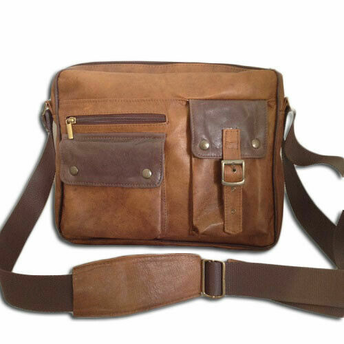 HERRENTASCHE / CROSSBODY-TASCHE AUS ECHTEM WEINLESE-LED, MOD: ARGO-PLUS