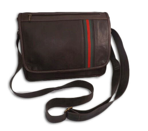 BORSA DA UOMO STILE MESSENGER IN PELLE NABUCATA, MOD: GIO-SPOT