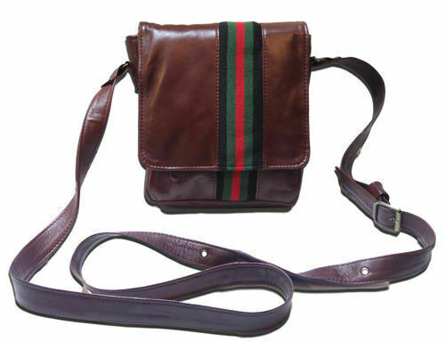 ARTISAN MEN'S CROSSBODY BAG IN ECHTEM LEDER, MOD: GOLIV-BROWN