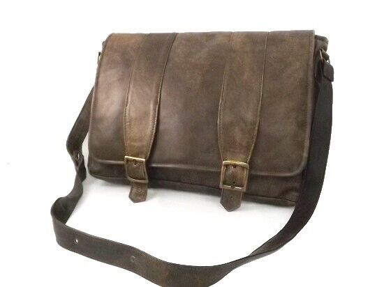 BORSA DA UOMO A TRACOLLA IN VERA PELLE, MOD: DOUBLE- RODEO
